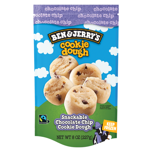 Frozen Chocolate Chip Cookie Dough Chunks 8oz