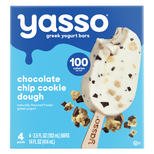 Yasso Frozen Greek Yogurt Cookie Dough Bar 4ct