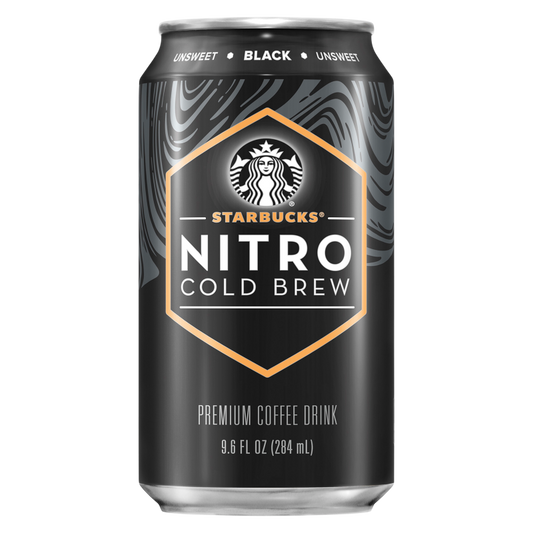 Starbucks Unsweetened Nitro Iced Coffee 9.6oz Can