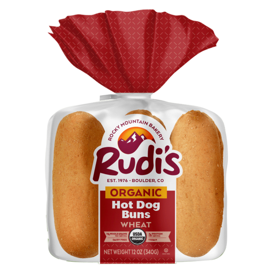 Rudi's Organic Wheat Hot Dog Buns - 6ct/12oz