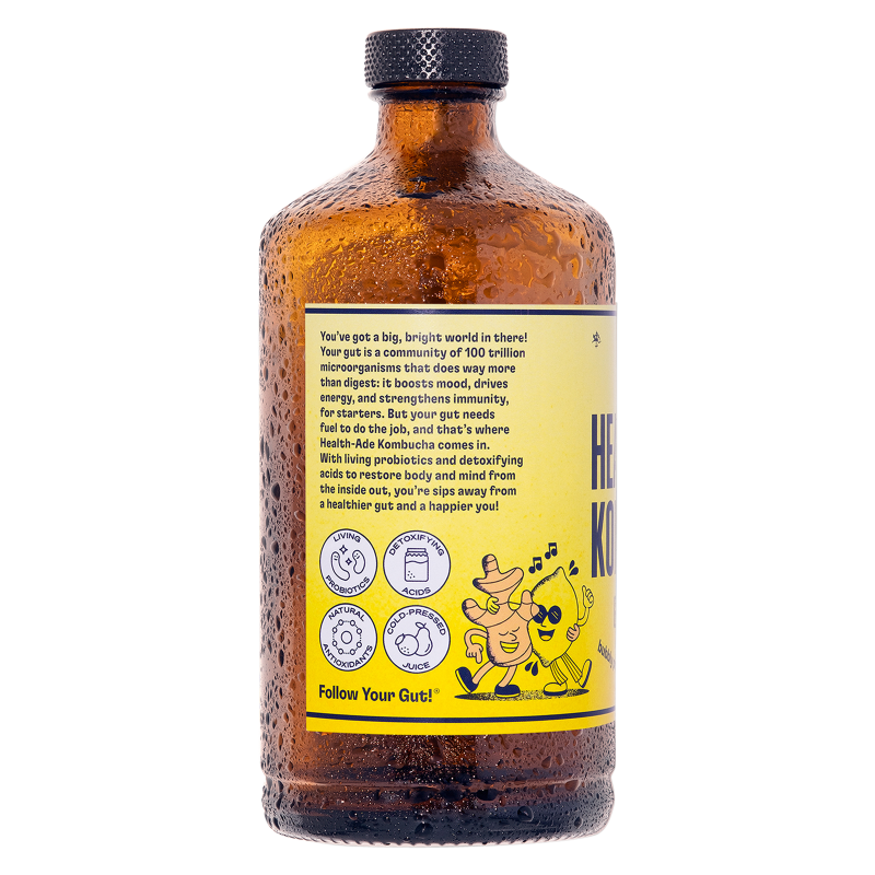 Health-Ade Ginger Lemon Kombucha 16oz Btl