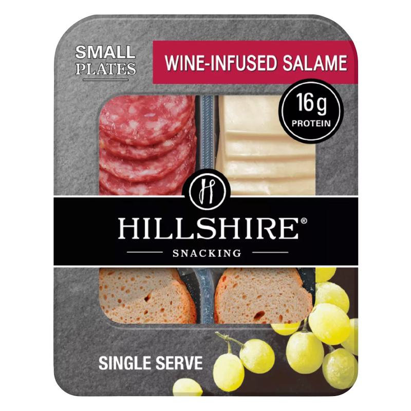 Hillshire Wine Infused Salame & Cheddar Cheese with Crackers - 2.76oz