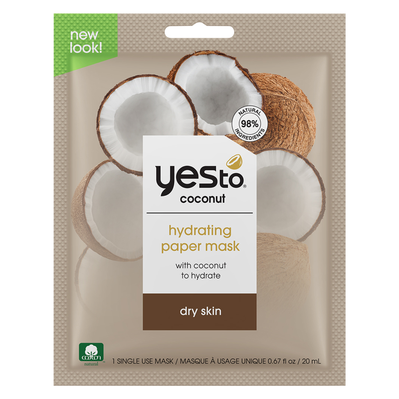 Yes To Coconut Hydrating Paper Mask 1ct