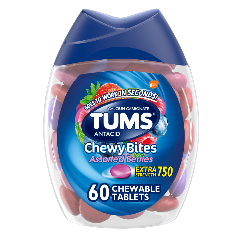 Tums Chewy Bites Assorted Berries 60ct