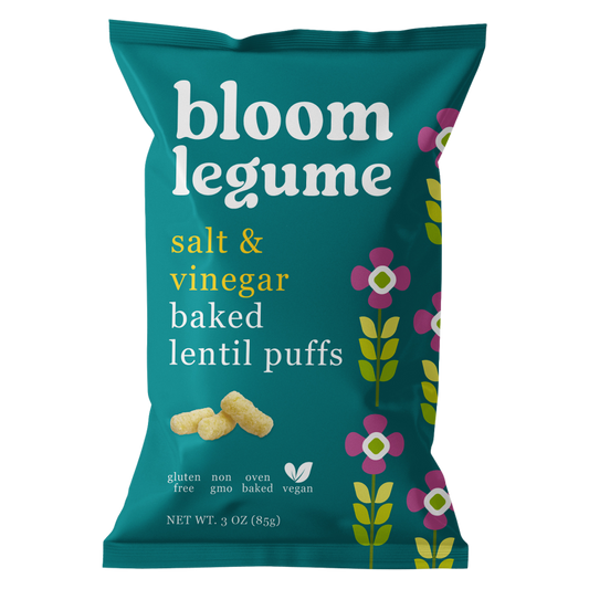 Bloom Legume Salt & Vinegar Baked Lentil Puffs 3oz