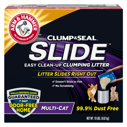 Arm & Hammer SLIDE Easy Clean-Up Multi-Cat Clumping Cat Litter 19lb