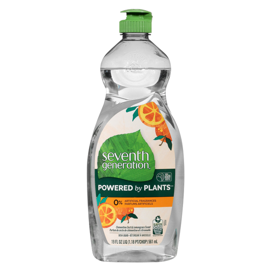 Seventh Generation Clementine Zest & Lemongrass Scent Dish Soap 19oz