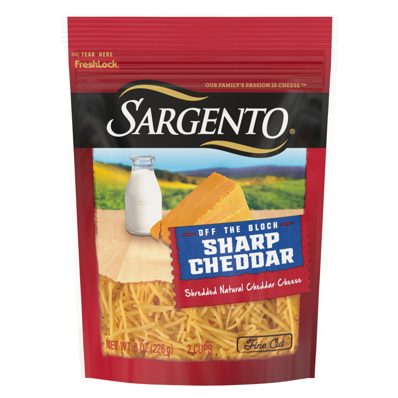 Sargento Natural Finely Shredded Sharp Cheddar Cheese - 8oz