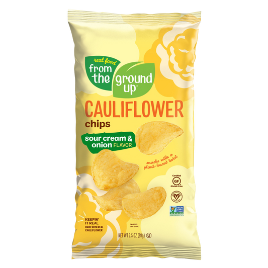 From the Ground Up Sour Cream & Onion Cauliflower Potato Chips 3.5oz