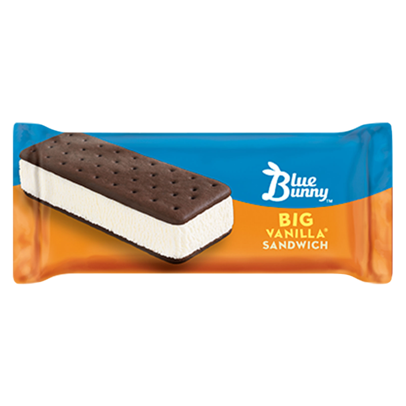 Blue Bunny Big Vanilla Frozen Dairy Dessert Sandwich 1ct