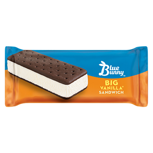 Blue Bunny Big Vanilla Frozen Dairy Dessert Sandwich 1ct