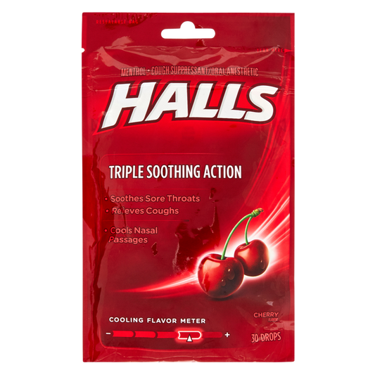 Halls Cherry Cough Drops 30ct