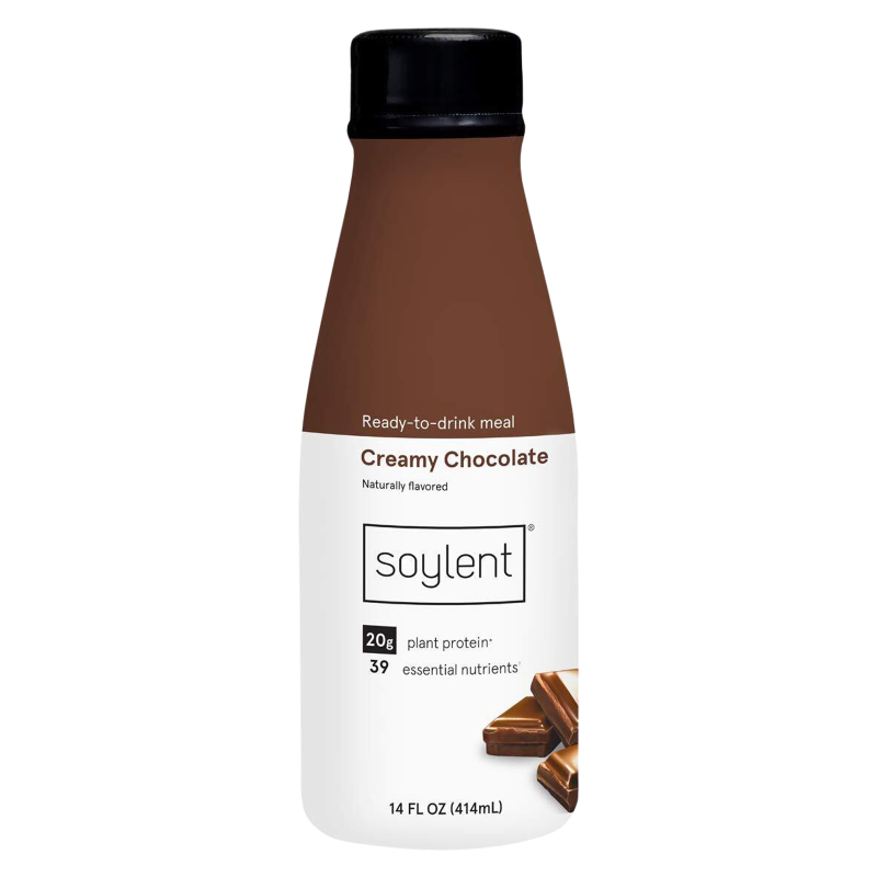 Soylent Complete Nutrition Protein Meal Replacement Shake, Creamy Chocolate, 14 oz