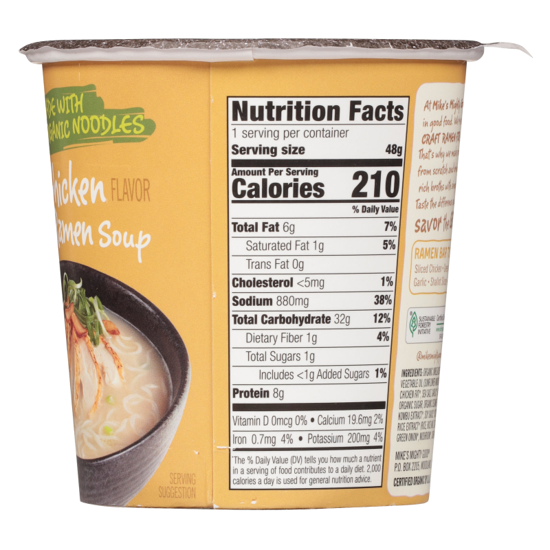 Mike's Mighty Good Chicken Craft Ramen Soup Cup 1.6oz