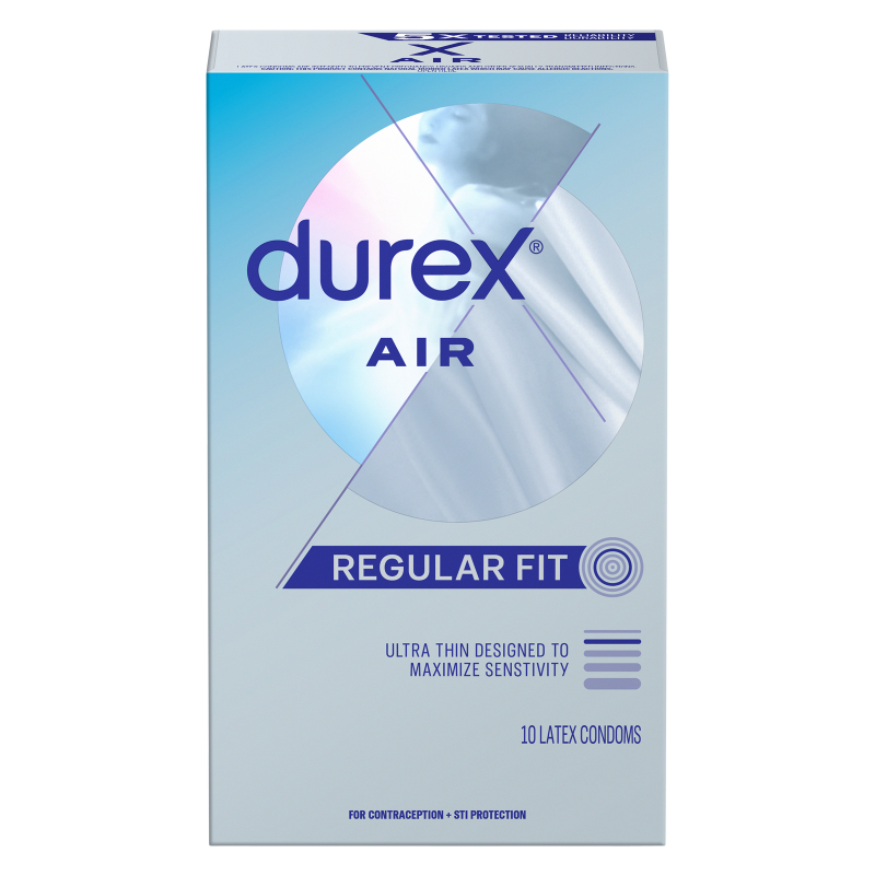 Durex Air Extra Thin Regular Fit Condoms 10 Ct