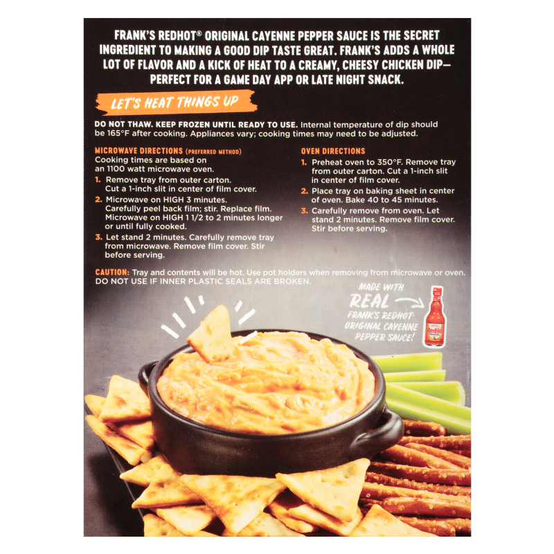 Frank's RedHot Buffalo Chicken Dip Frozen 11oz