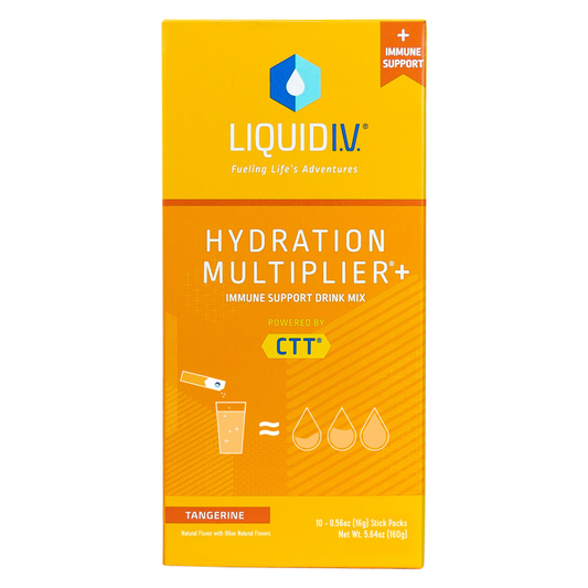 Liquid I.V. Hydration Multiplier + Immune Support Electrolyte Drink Mix Powder Tangerine 10ct Box