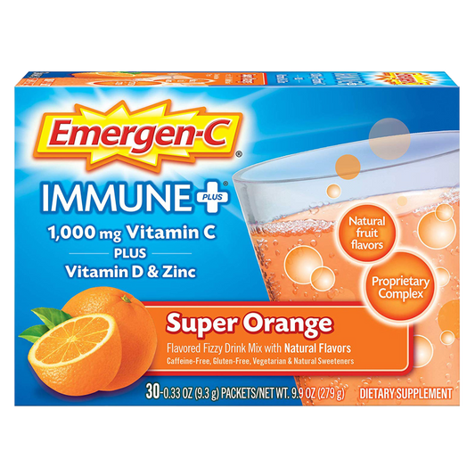 Emergen-C Immune Plus Super Orange Drink Mix 30ct