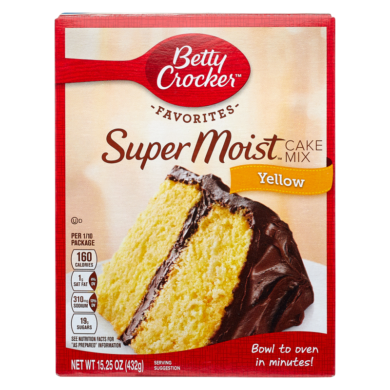 Betty Crocker Super Moist Yellow Cake Mix 15.25oz