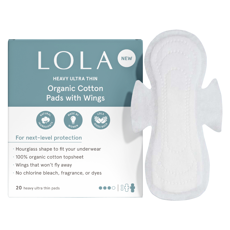 LOLA Heavy Organic Cotton Ultra Thin Pads 20ct