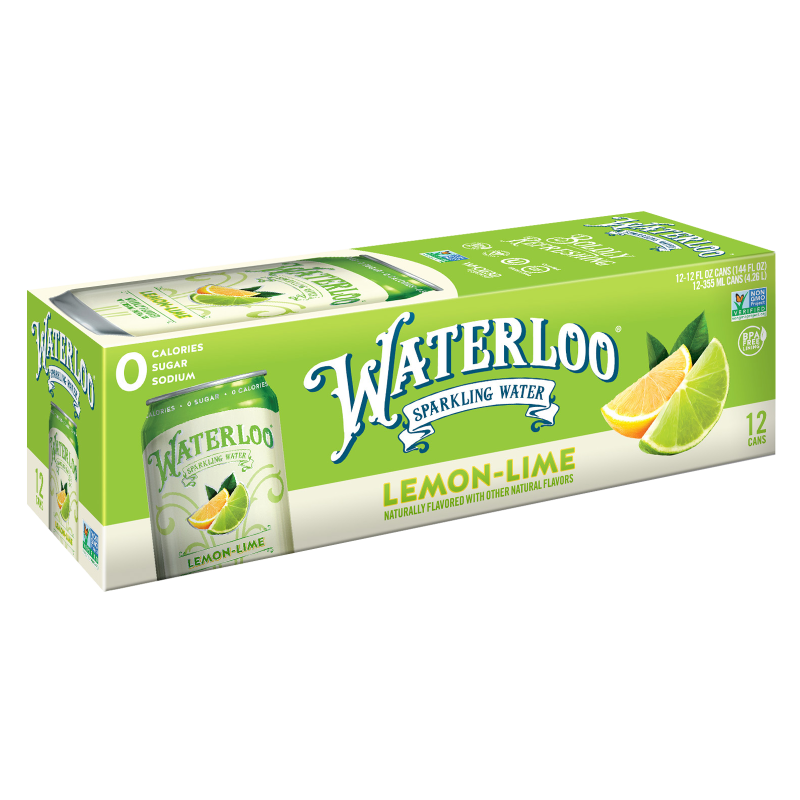 Waterloo Sparkling Lemon-Lime Water 12pk 12oz Can