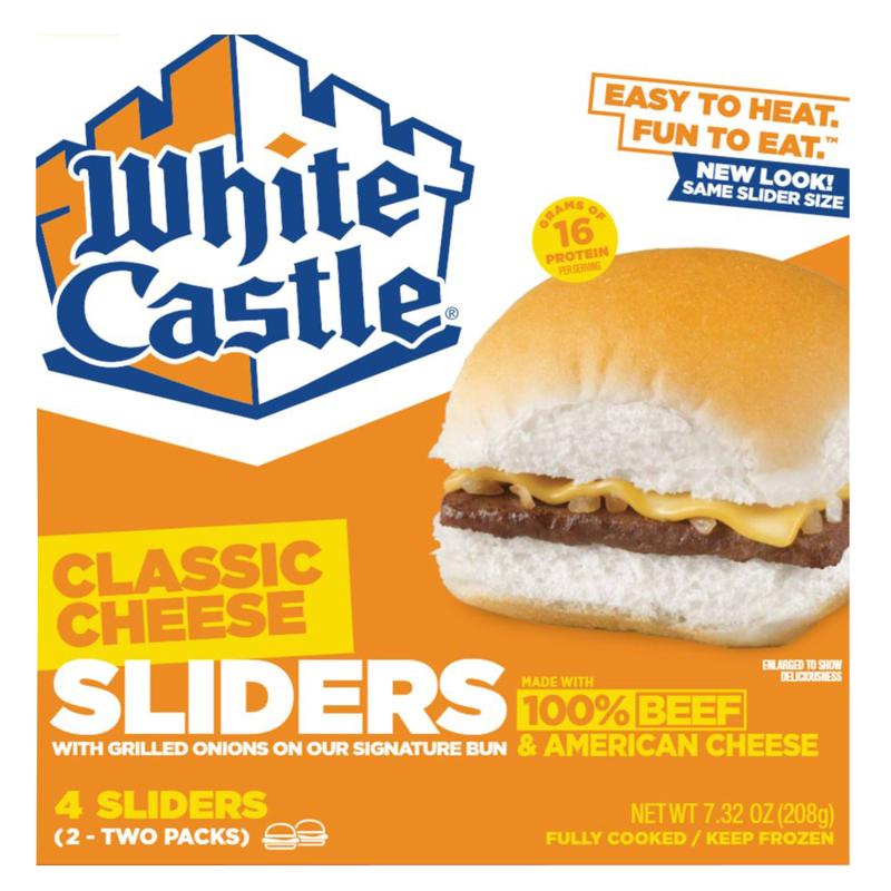 White Castle Frozen Classic Cheeseburger Sliders 4ct 7.3oz