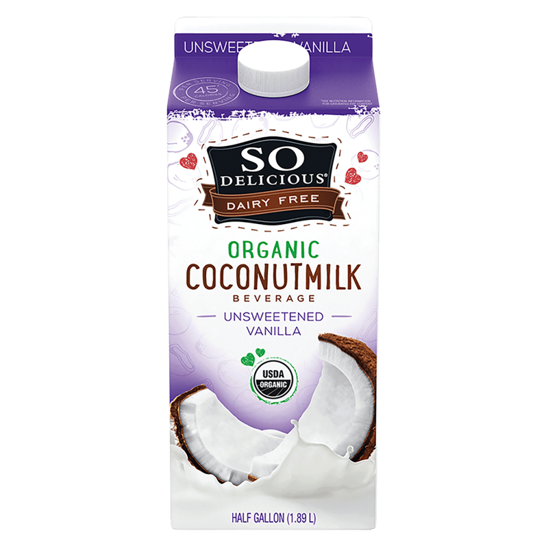 So Delicious Organic Unsweetened Vanilla Coconut Milk 64oz