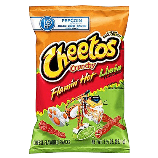 Cheetos Crunchy Flamin’ Hot Limon 3.25oz