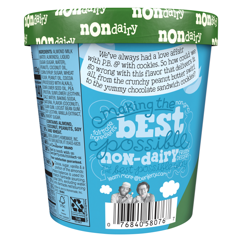 Non-Dairy P.B. & Cookies Pint Frozen Dessert Pint