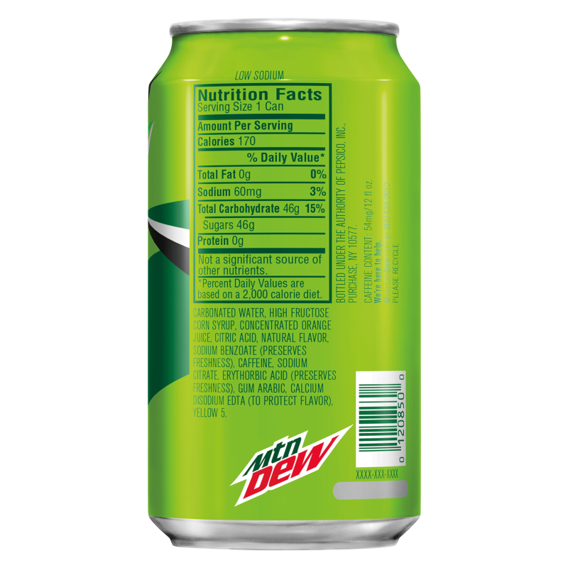 Mountain Dew 12pk 12oz Can