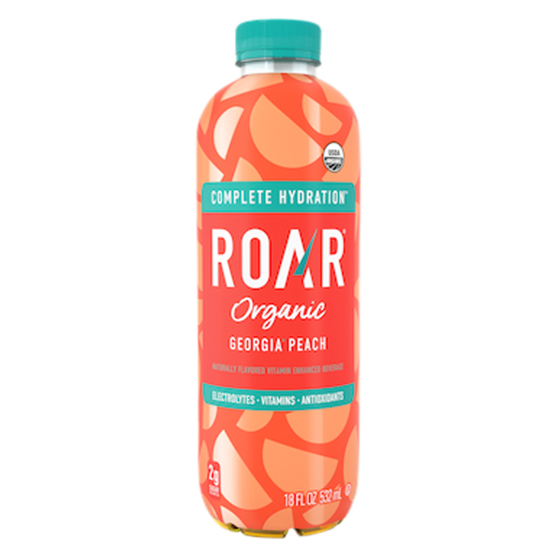 Roar Organic Georgia Peach 18oz Btl