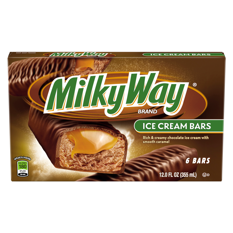 Milky Way Caramel and Chocolate Ice Cream Bars 6ct