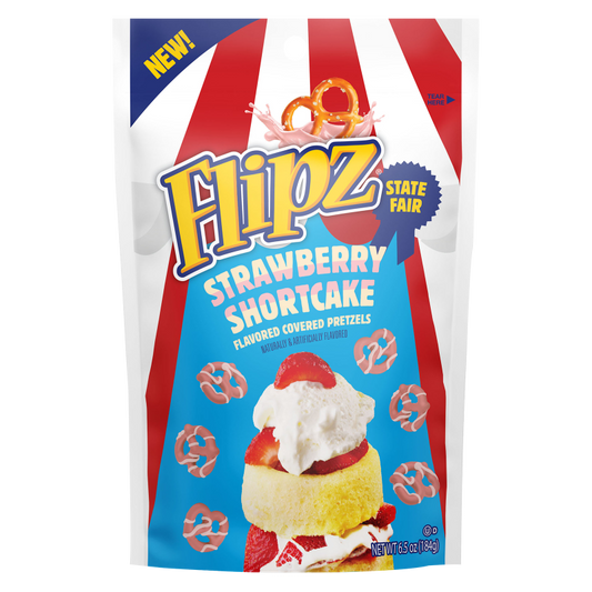 Flipz State Fair Strawberry Shortcake Covered Pretzels 6.5oz