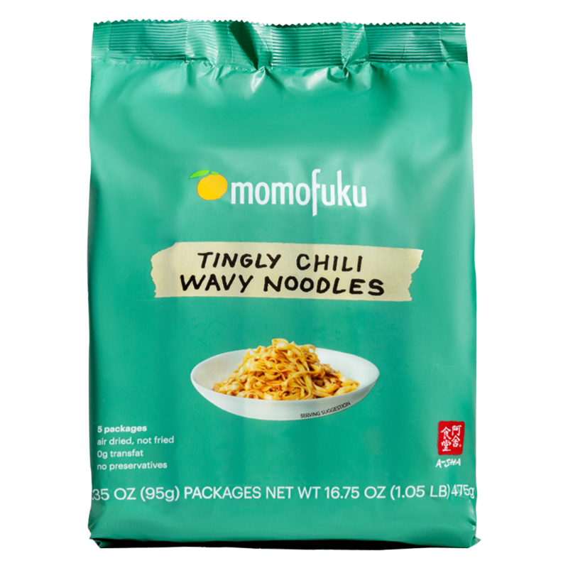 Momofuku Tingly Chili Noodles 5pk 16.75oz