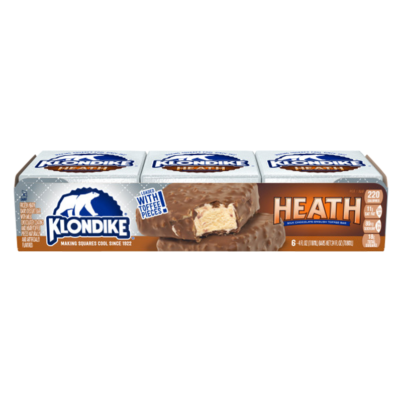 Klondike Heath English Toffee Bars 6ct