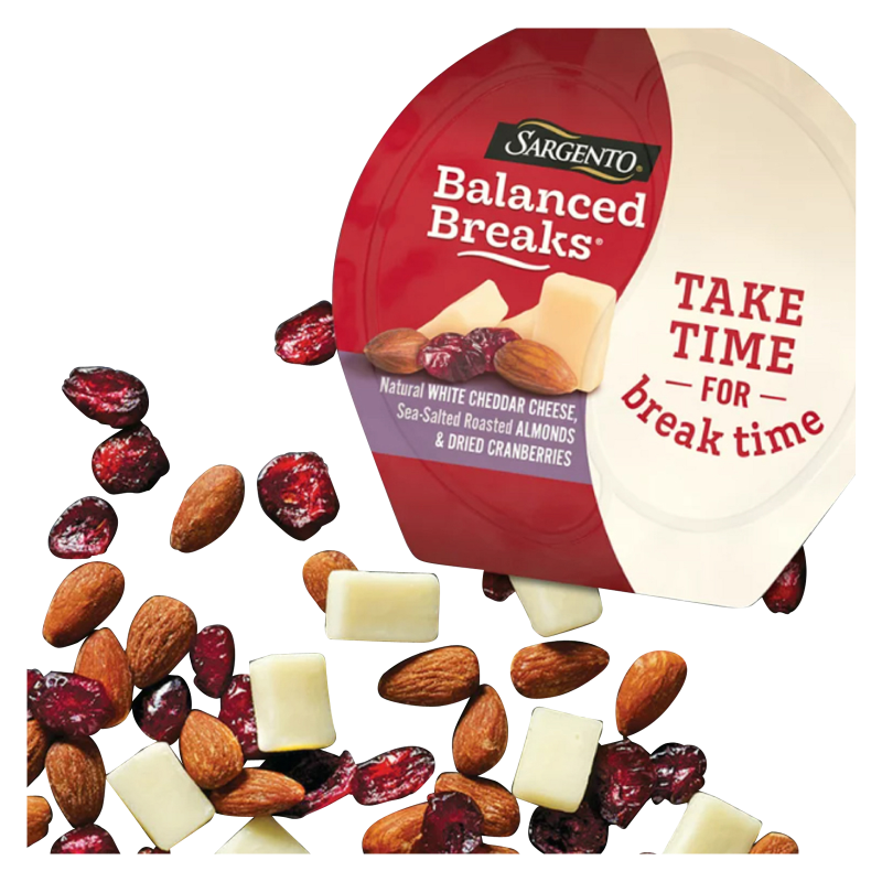 Sargento Balanced Breaks Sharp White Cheddar with Almond & Cranberry  - 1.5oz