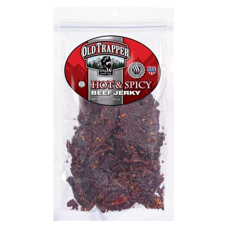 Old Trapper Hot & Spicy Beef Jerky 10oz