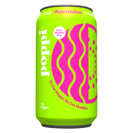 Poppi Prebiotic Soda Watermelon 12oz can