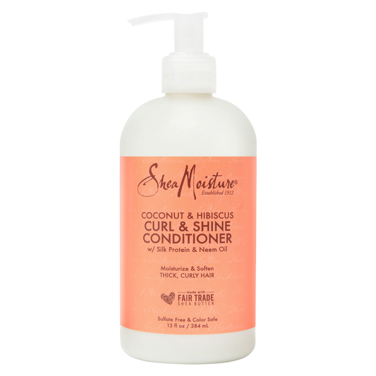 SheaMoisture Curl & Shine Conditioner Coconut & Hibiscus 13oz