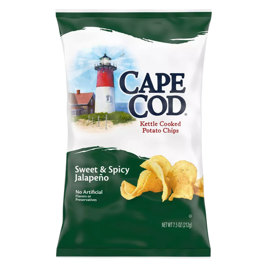 Cape Cod Sweet & Spicy Jalapeno Kettle Cooked Potato Chips 7.5oz