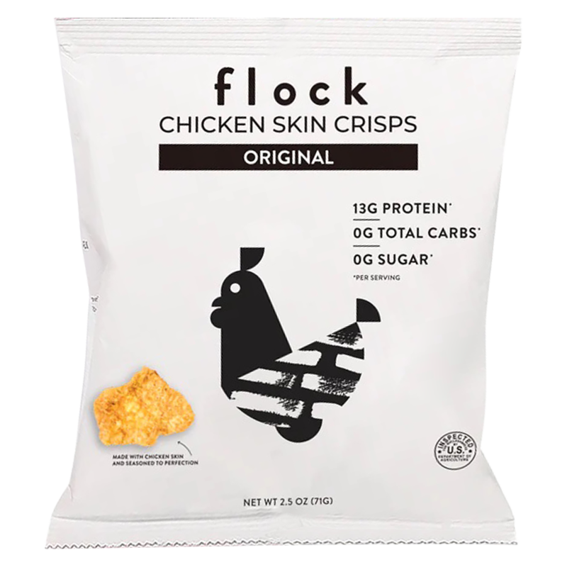 Flock Original Chicken Skin Chips 2.5oz