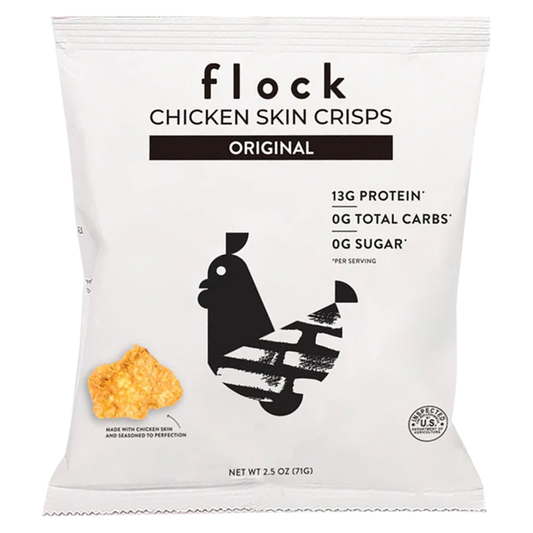 Flock Original Chicken Skin Chips 2.5oz