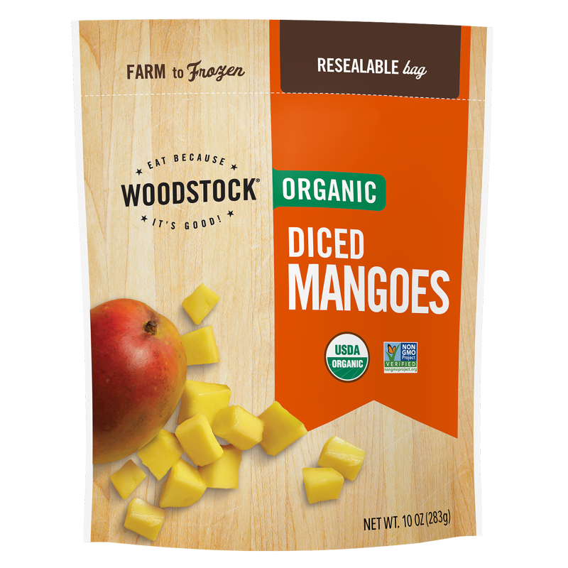 Woodstock Frozen Organic Mangoes 10oz