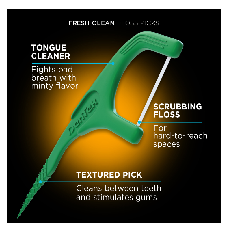 DenTek Fresh Clean Floss Picks 75ct