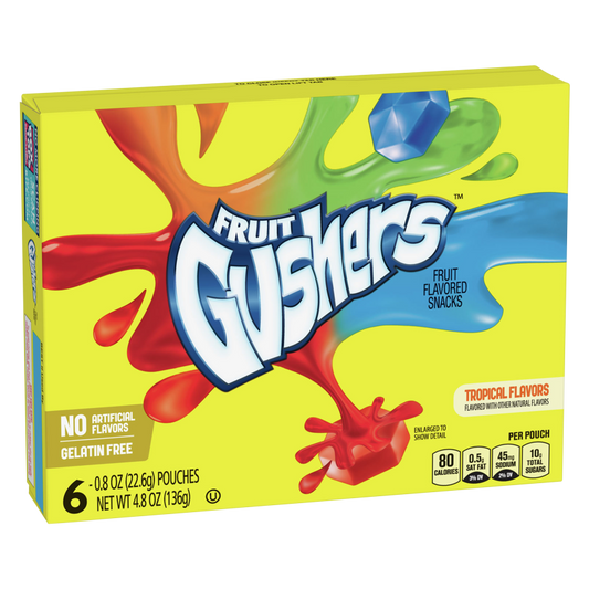 Fruit Gushers Tropical 6ct