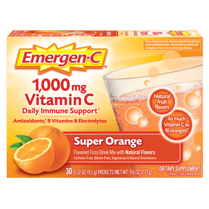 Emergen-C Super Orange Drink Mix 30ct