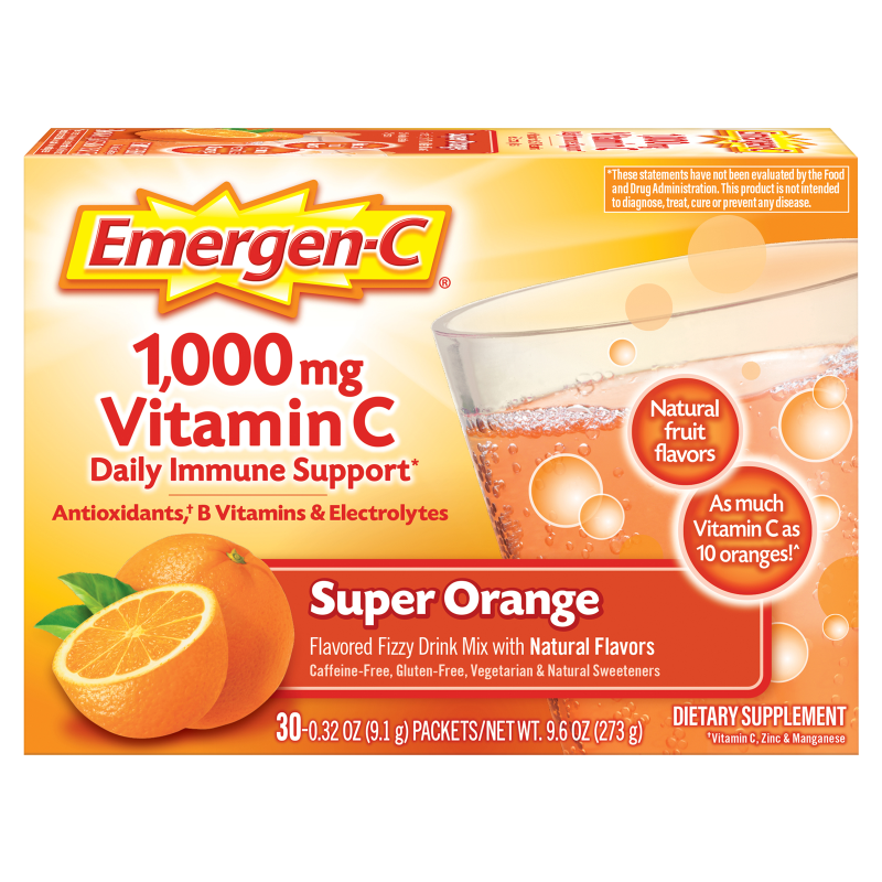 Emergen-C Super Orange Drink Mix 30ct