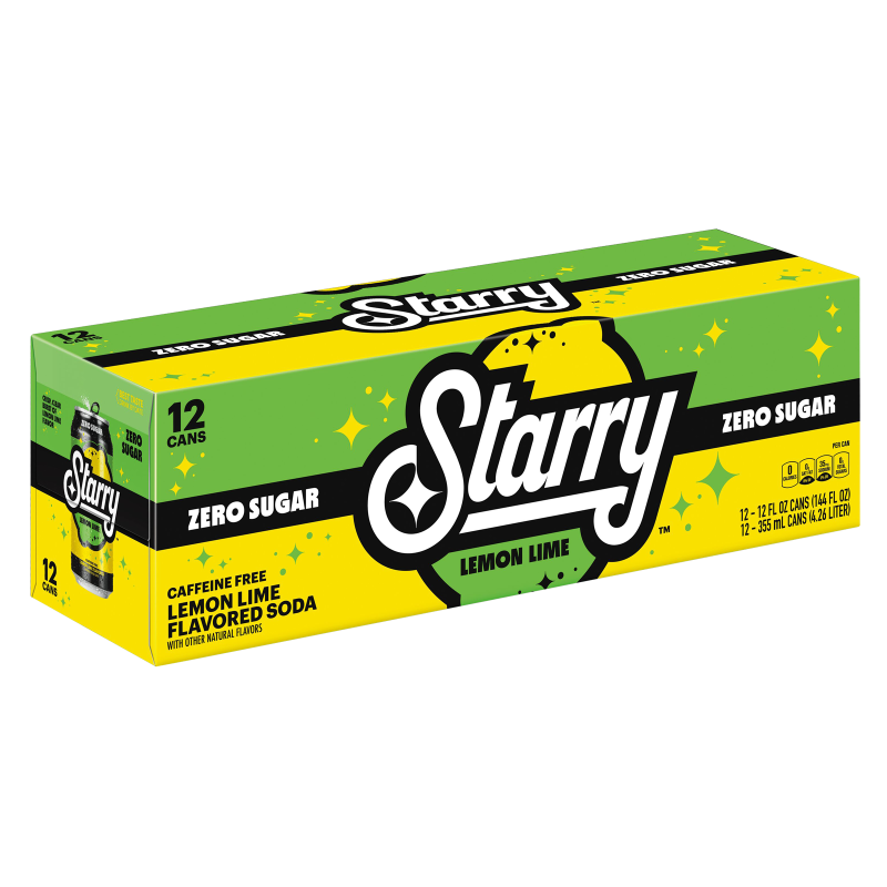 Starry Zero Sugar Lemon Lime 12pk 12oz Can