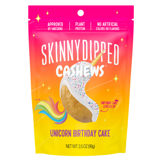 SkinnyDipped Unicorn Birthday Cake Cashews 3.5oz