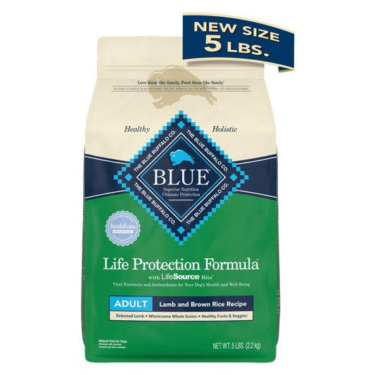 Blue Buffalo Adult Lamb and Brown Rice Dry Dog Food 5lb